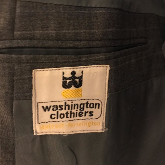 Vintage Mens Blazer & Waist coat Grey Size Small - Picture 5 of 12